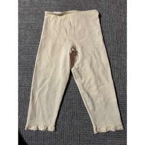 Subtract Shapewear Vintage Shorts Size 28 Union Tag Nude Lace Trim Long Length